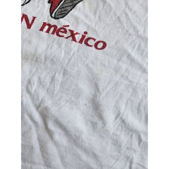 Vtg Punk Garfield Cancun Mexico Tank Top White 90's Punk Rock Party Hardy - Picture 4 of 15